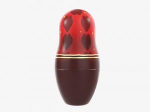 Matryoshka nesting doll 01 Model 3D