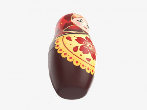 Matryoshka nesting doll 01 Model 3D