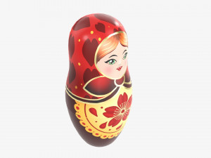Matryoshka nesting doll 01 Model 3D