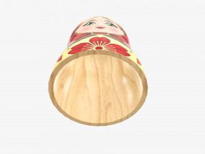 Matryoshka nesting doll 01 Model 3D