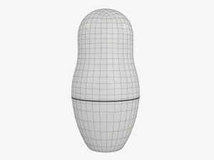 Matryoshka nesting doll 01 3D Model