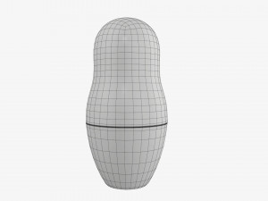 Matryoshka nesting doll 01 Model 3D