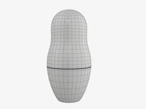 Matryoshka nesting doll 01 3D Model