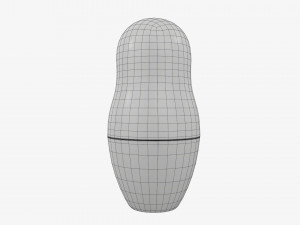 Matryoshka nesting doll 01 Model 3D
