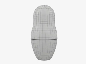 Matryoshka nesting doll 01 3D Model