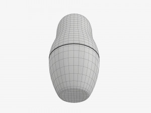 Matryoshka nesting doll 01 Model 3D