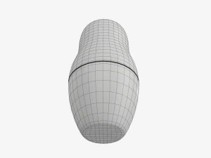 Matryoshka nesting doll 01 3D Model