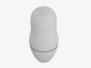 Matryoshka nesting doll 01 Model 3D