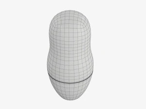 Matryoshka nesting doll 01 3D Model