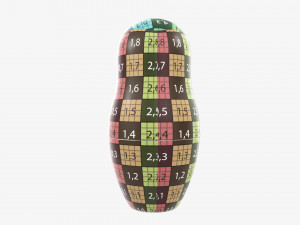 Matryoshka nesting doll 01 Model 3D