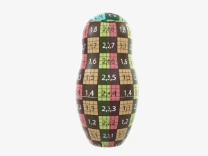 Matryoshka nesting doll 01 3D Model