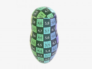 Matryoshka nesting doll 01 Model 3D