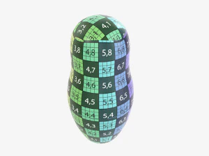 Matryoshka nesting doll 01 3D Model