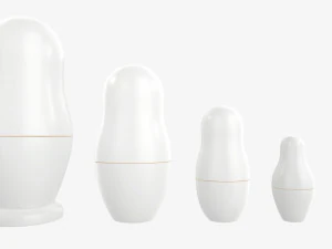 Maqueta de juego de mu&ntilde;ecas anidadas Matryoshka Modelo 3D