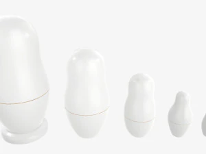 Maqueta de juego de mu&ntilde;ecas anidadas Matryoshka Modelo 3D