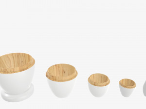 Matryoshka nesting doll set mockup Modelo 3D