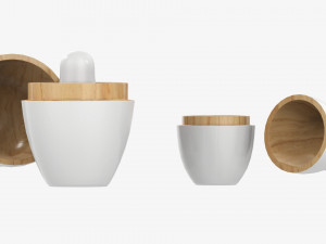 Matryoshka nesting doll set open mockup Modelo 3D