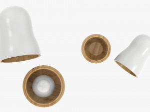 Matryoshka nesting doll set open mockup Modelo 3D
