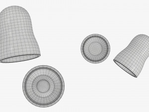 Matryoshka nesting doll set open mockup Modelo 3D