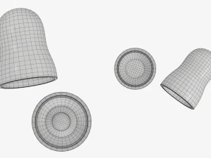 Matryoshka nesting doll set open mockup 3D Model