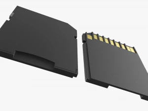 Adaptador microSD Modelo 3D