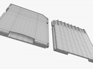 Adaptador microSD Modelo 3D