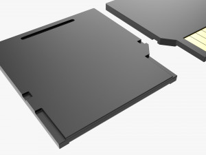 Mini SD memory card 3D Model