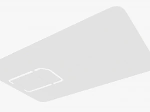 Mobile SIM card 01 3D Model