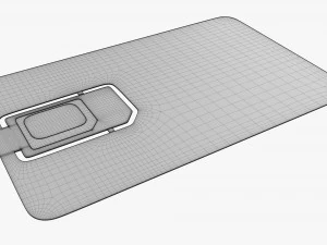 Mobile SIM card 01 3D Model