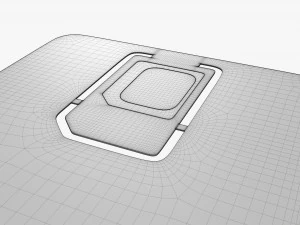 Mobile SIM card 01 3D Model