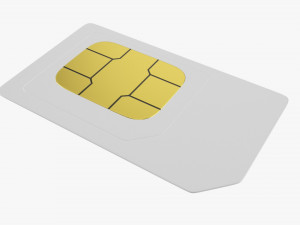 Mobile SIM card 02 Modelo 3D