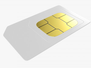 Mobile SIM card 02 Modelo 3D