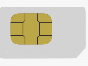 Mobile SIM card 02 Modelo 3D