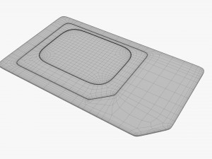 Mobile SIM card 02 Modelo 3D