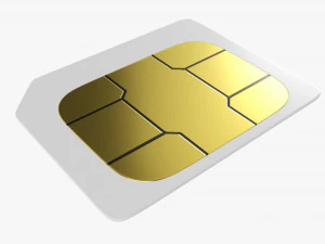 モバイルSIMカード03 3Dモデル