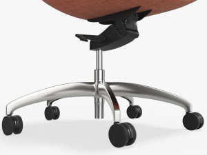 Office chair with high back 3D 모델