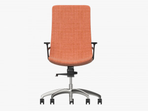 Office chair with high back 3D 모델