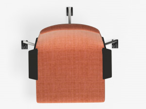 Office chair with high back 3D 모델