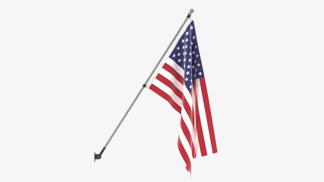 Outdoor flagpole kit 01 Modelo 3D .c4d .max .obj .3ds .fbx .stl .blend 