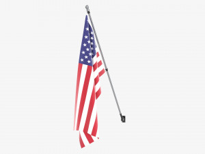 Outdoor flagpole kit 01 Modelo 3D
