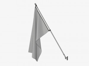 Outdoor flagpole kit 01 Modelo 3D