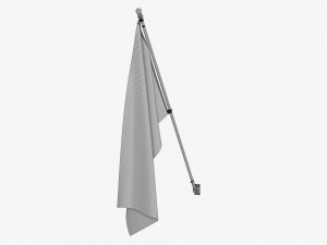 Outdoor flagpole kit 01 Modelo 3D