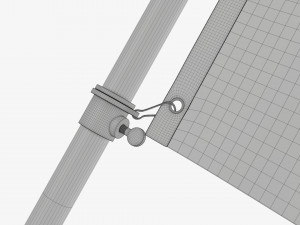 Outdoor flagpole kit 01 Modelo 3D