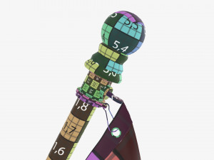 Outdoor flagpole kit 01 Modelo 3D