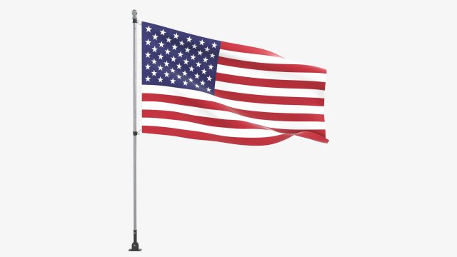 Outdoor flagpole kit 02 3D 모델 .c4d .max .obj .3ds .fbx .stl .blend 