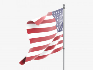 Outdoor flagpole kit 02 3D 모델