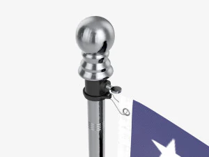 Outdoor flagpole kit 02 3D Model