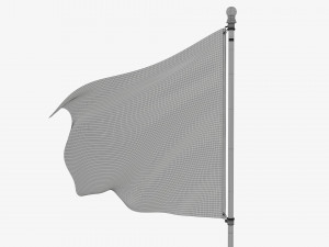 Outdoor flagpole kit 02 3D 모델