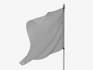 Outdoor flagpole kit 02 3D 모델