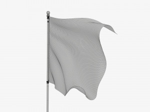 Outdoor flagpole kit 02 3D 모델